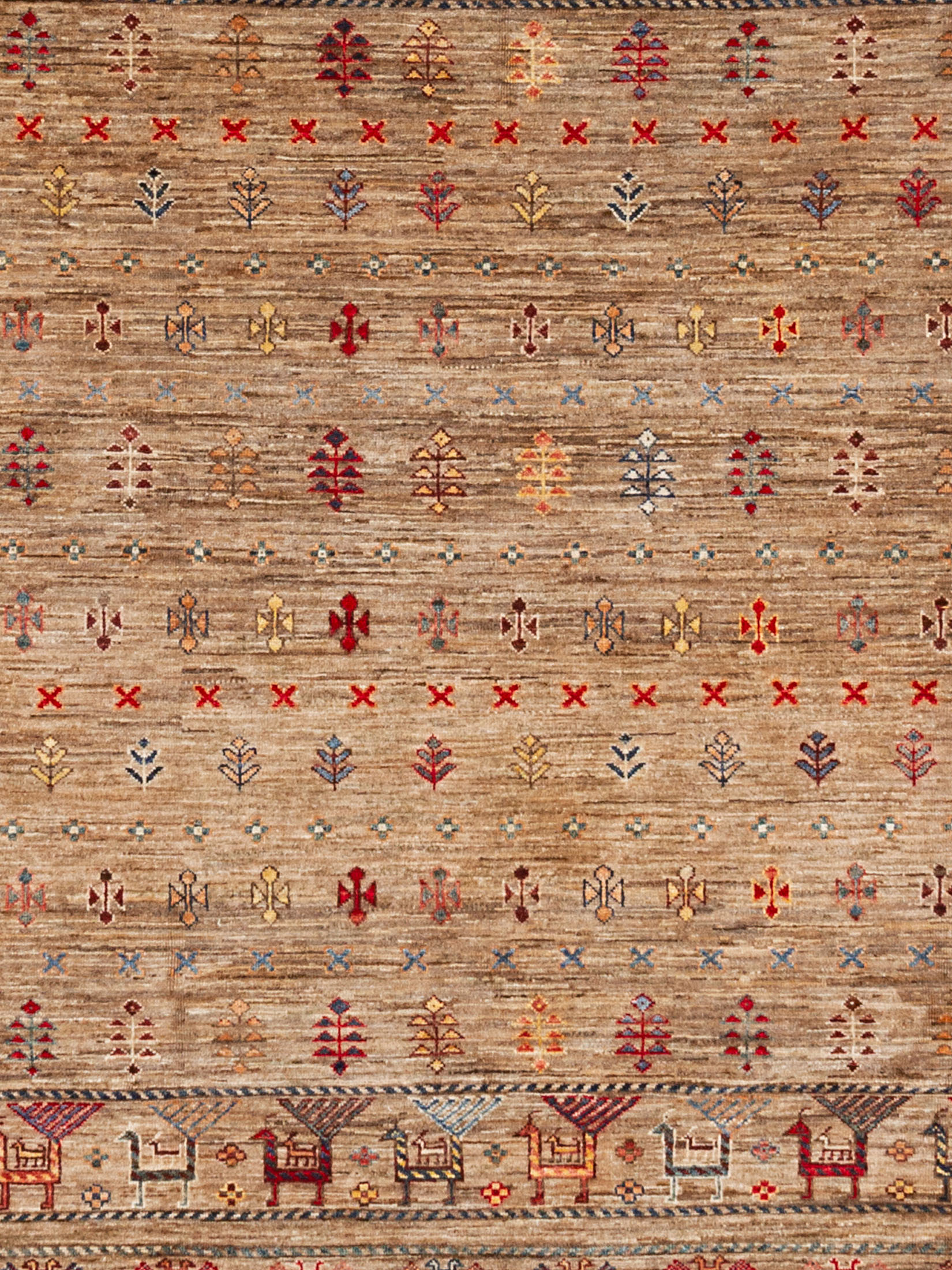Chobi Schal ca. 298 x 247 cm, Unikat / Einzelstück