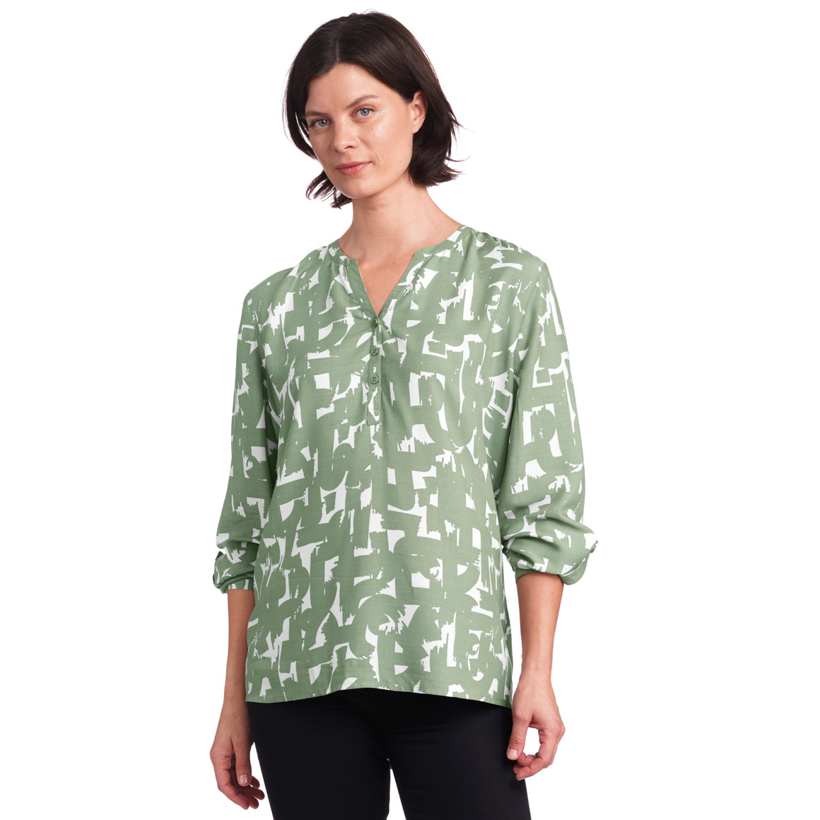 Damen Bluse mit Allover-Muster