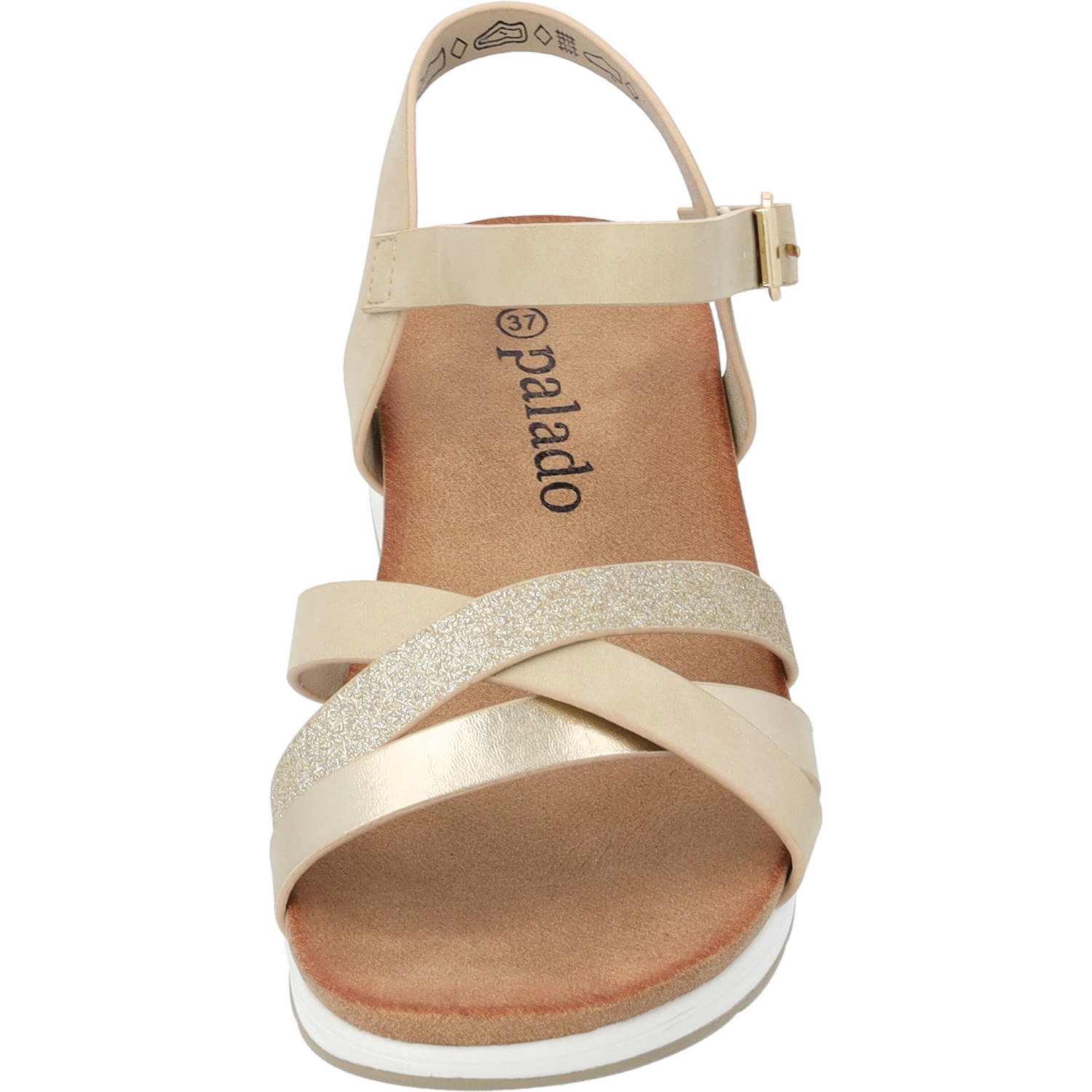 Palado Jantai, Sandalen, Damen, Gold