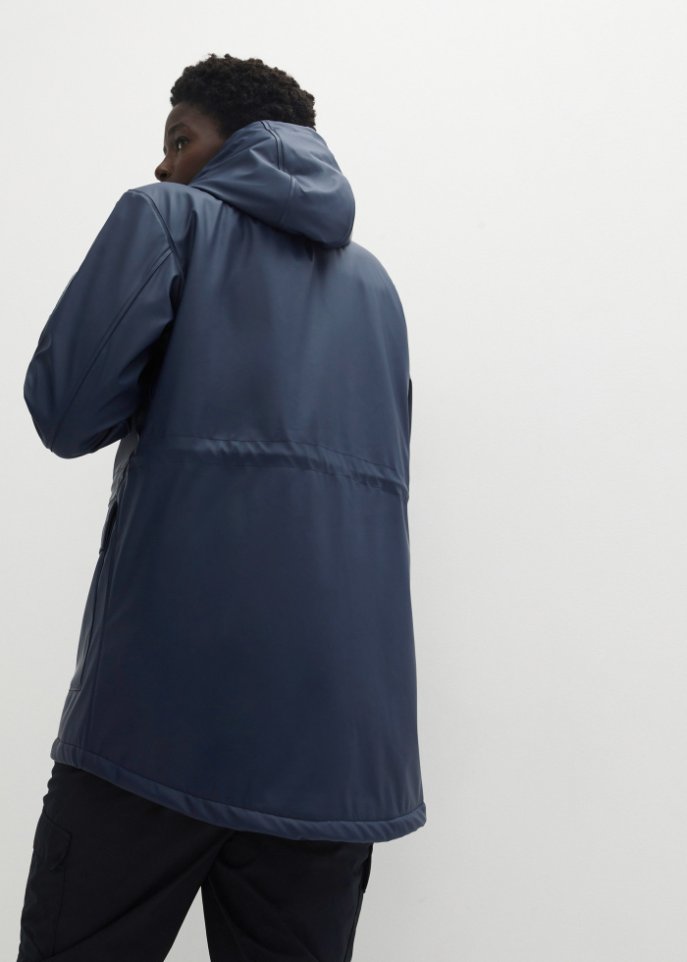 Regenjacke mit Teddyfutter aus wasserdichtem Material