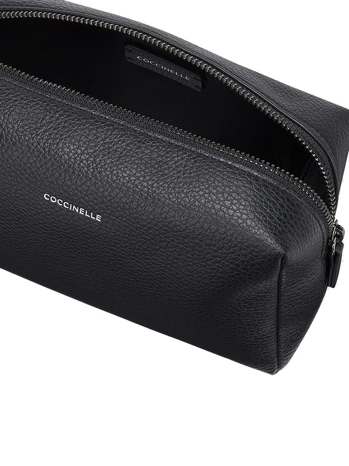 COCCINELLE Leder-Kosmetiktasche in Schwarz - (B)21 x (H)13 x (T)8 cm günstig kaufen onesize