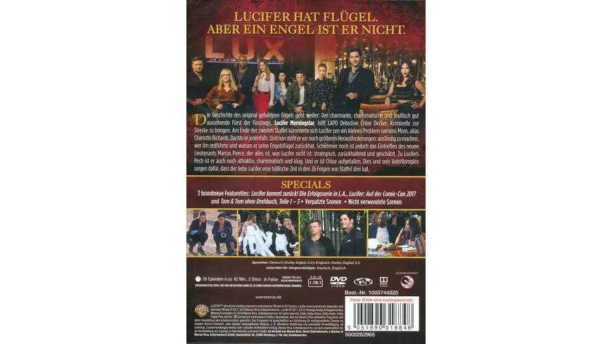 Lucifer - Die komplette 3. Staffel  [5 DVDs]