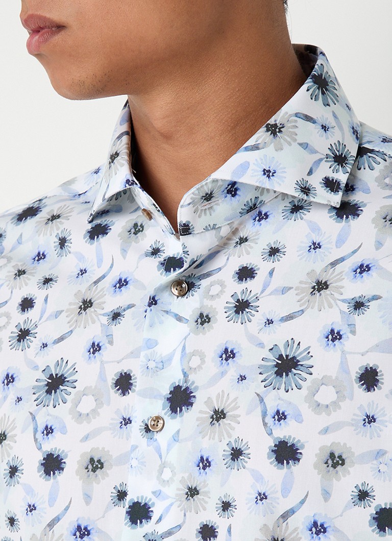 Michaelis Slim fit non-iron shirt with floral print
