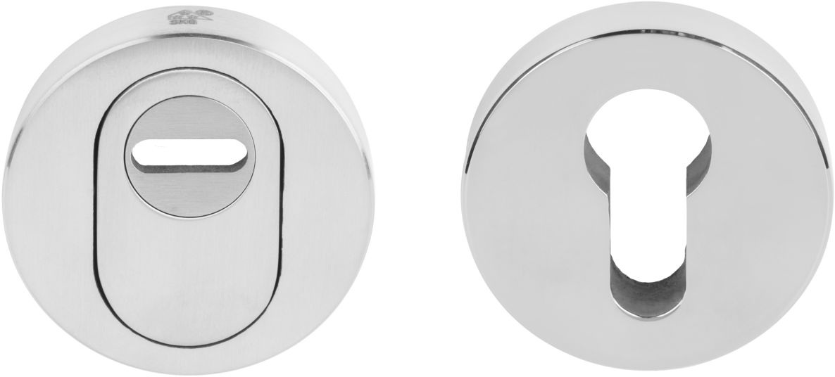 Formani 1502SR06IPXX0 BASICS BVEIL-KT șild solid solid pentru cilindru de securitate cu protecție la tragere SKG*** oțel inoxidabil lustruit