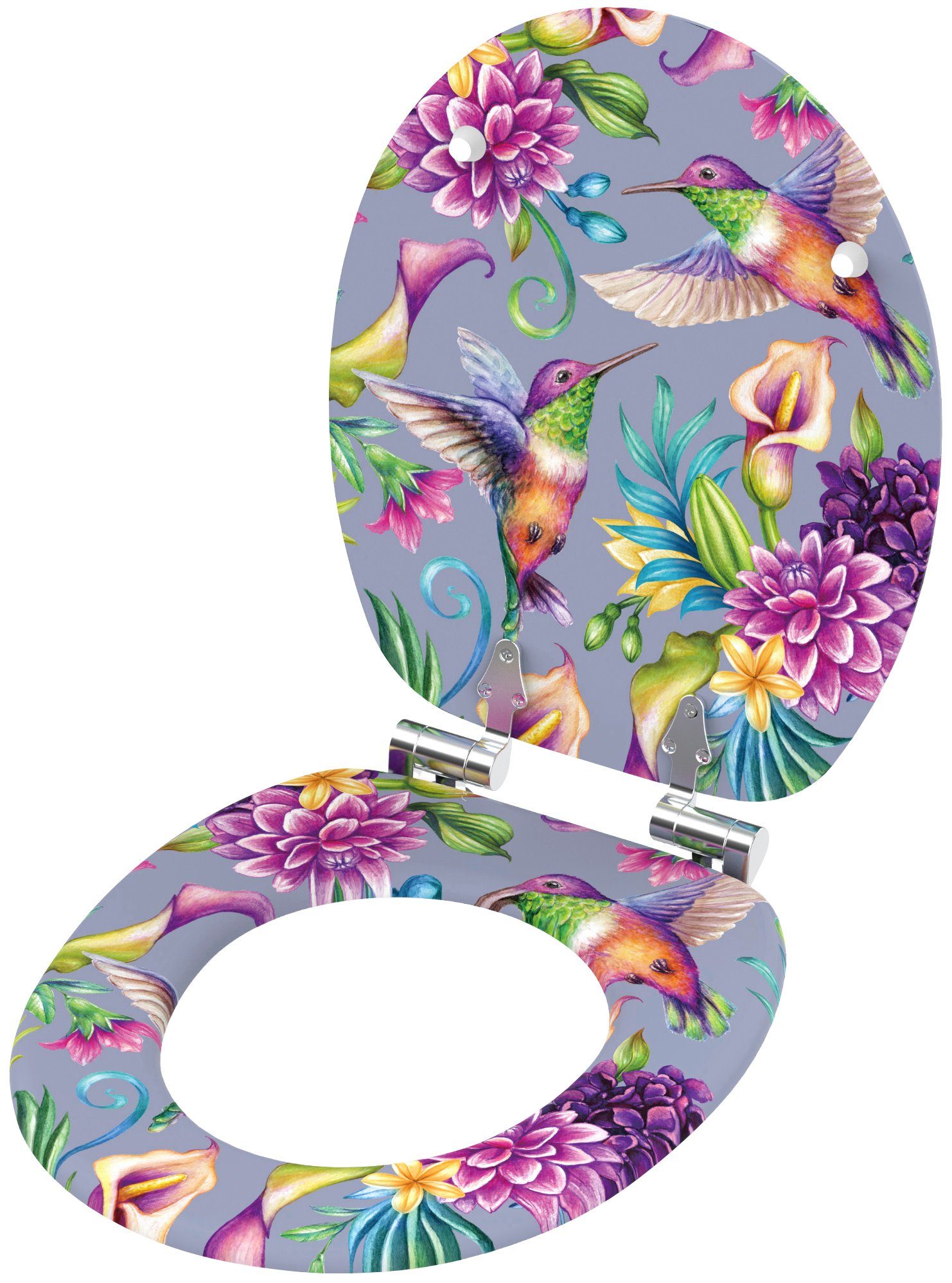 Sanilo WC-Sitz Kolibri, mit Absenkautomatik, BxL: 37,7 x 42,0 - 47,0 cm
