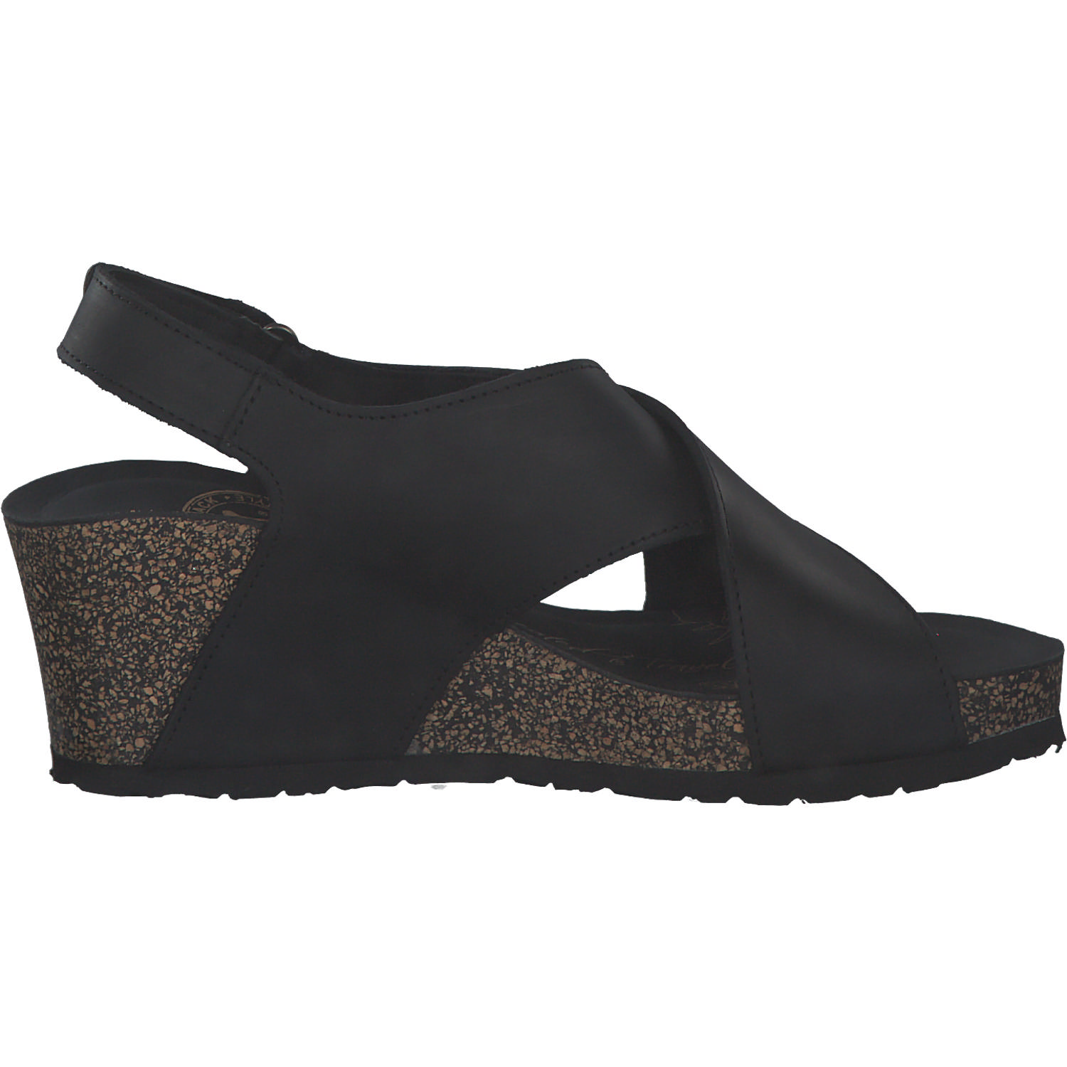 Panama Jack Valeska B, Keilsandaletten, Damen, Schwarz
