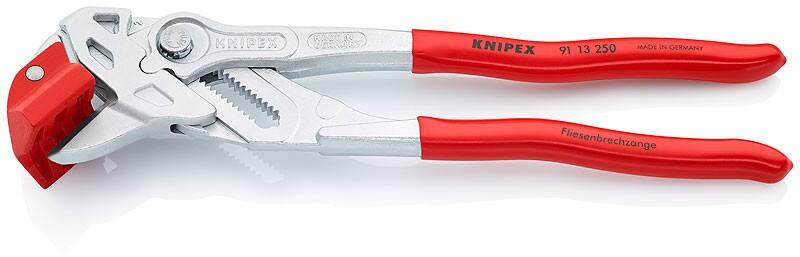 Knipex 91 13 250 Fliesenbrecherzange Rot, Silber