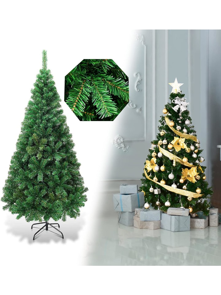 COSTWAY Künstlicher Weihnachtsbaum in Grün günstig kaufen 150 cm