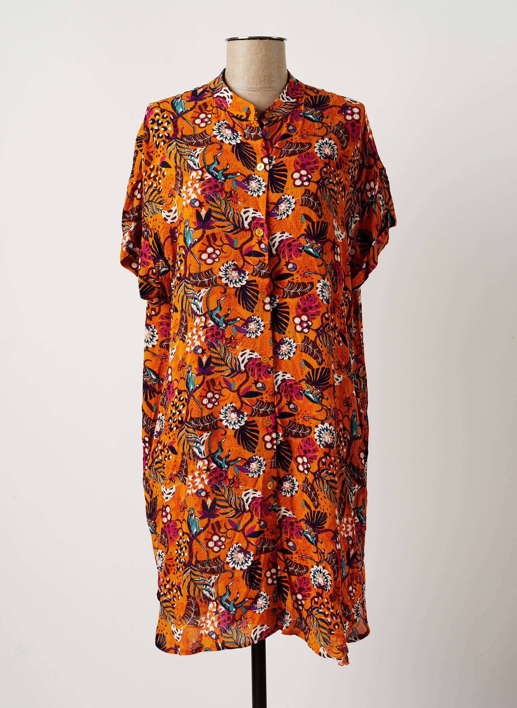Surkana Tuniquemanchecourte Femme couleur orange