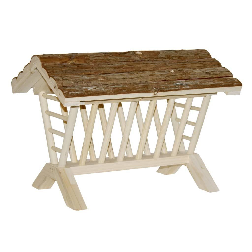 Kerbl Futterspender Heuraufe Natur 45x32x33 cm Holz