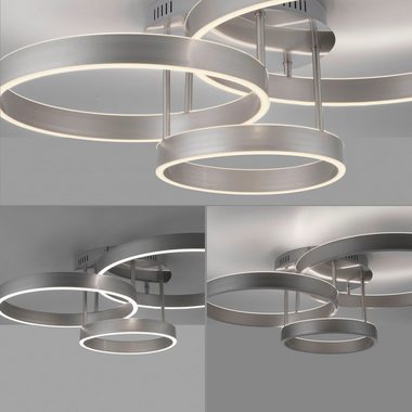 Leuchten Direkt Deckenleuchte LILLUTI, dimmbar über Fernbedienung, LED fest integriert, Warmweiß, LED, Fernbedienung, Funk inkl., separat steuerbar über FB
