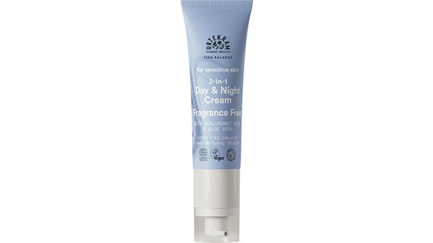 URTEKRAM Duftfreie 2-in-1 Tages- & Nachtcreme 50 ml