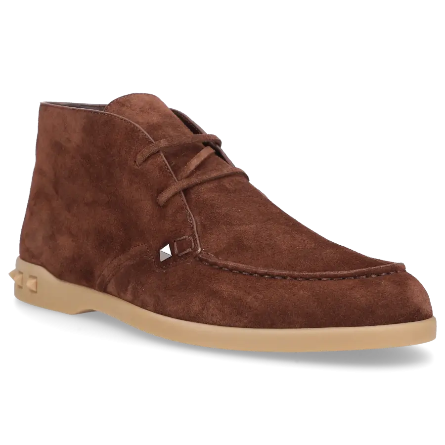 Valentino Garavani - Stiefeletten LEISURE FLOWS Veloursleder - braun