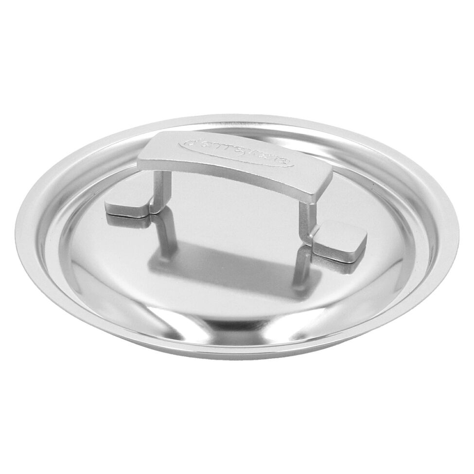 Stieltopf mit Deckel 16 cm, 18/10 Edelstahl, Silber
