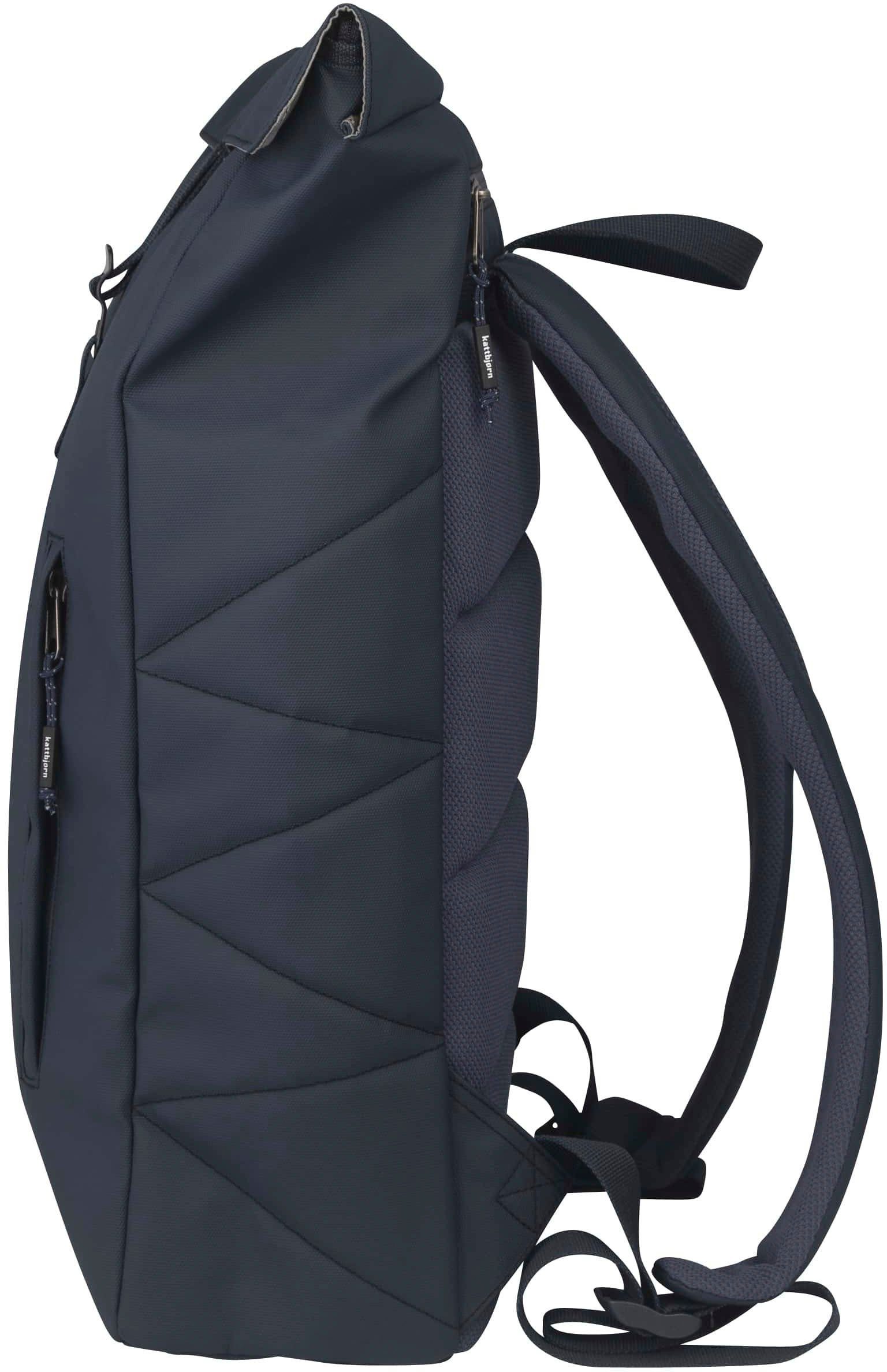 KATTBJØRN Laptoprucksack Rolltop, Midnight Blue