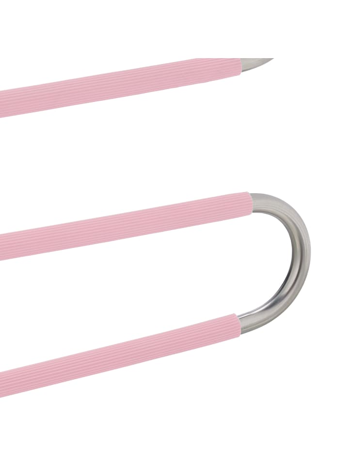 relaxdays 4 x Mehrfach-Hosenbügel in Silber/ Rosa günstig kaufen onesize