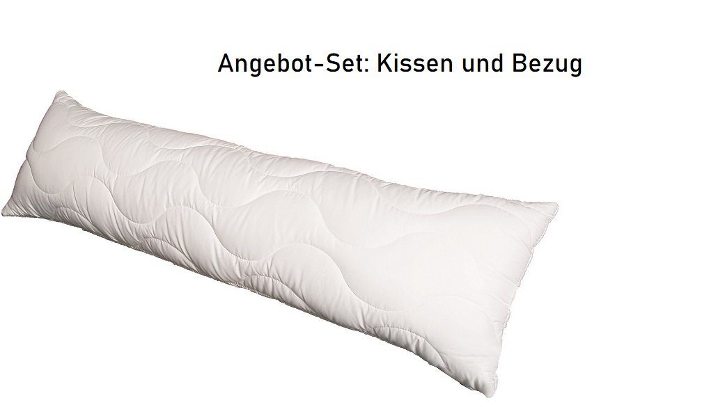 Garanta Seitenschläferkissen Garanta Seitenschläferkissen aus Microfaser 40x140 cm mit Bezug, 1-tlg.