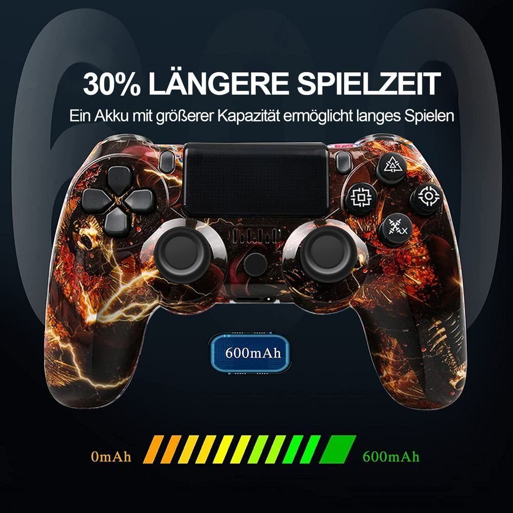 KINSI Gamepad, Game Controller, für PS4, Wireless, Bluetooth PlayStation 4-Controller