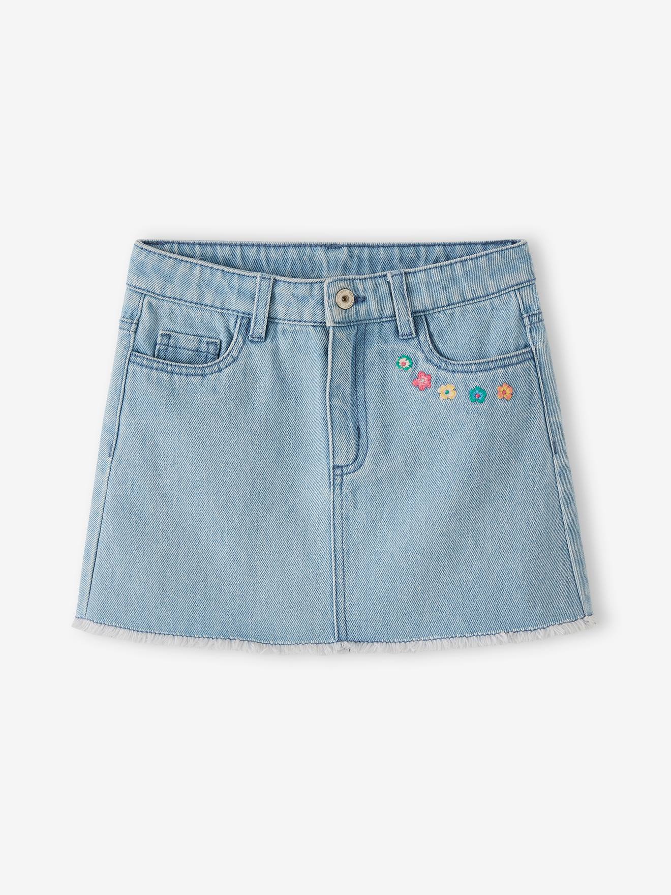 Vertbaudet Mädchen Jeansrock - gebleicht