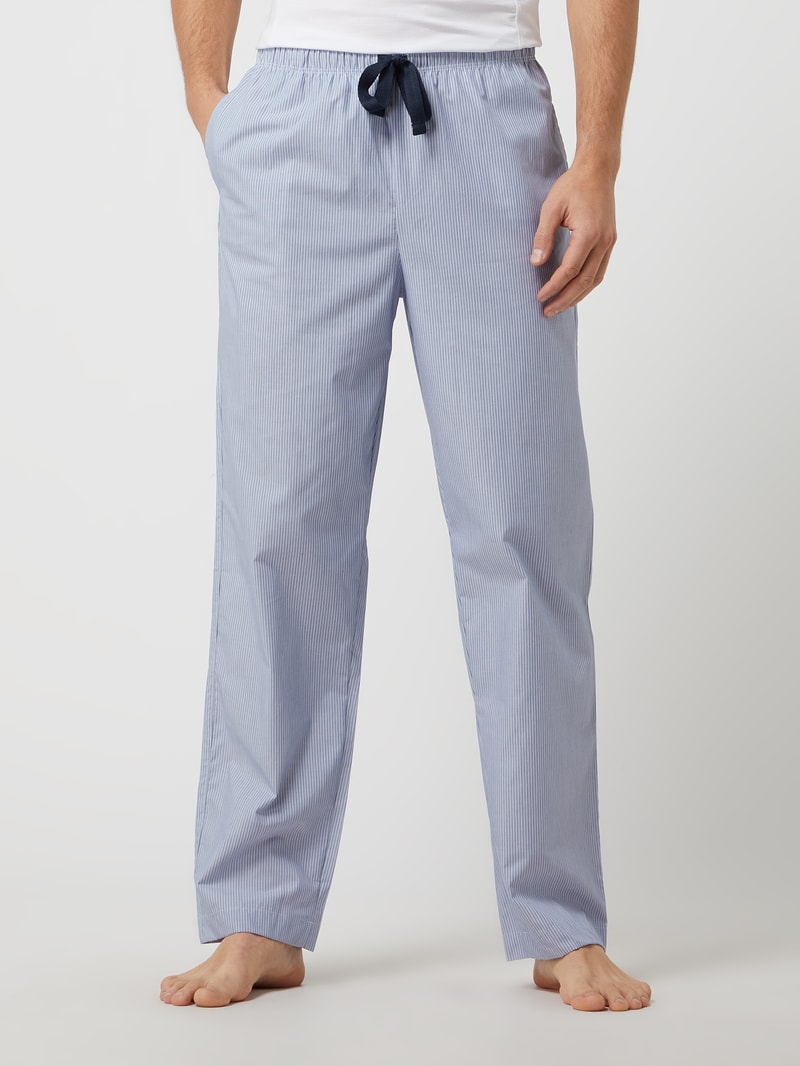 Pyjama-Hose aus Baumwolle in blau