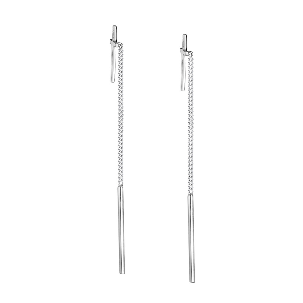 Elli Elli Boucles d'Oreilles Ohrhänger Kreuz Symbol Geo Blogger 925er Silber Boucles d'oreilles