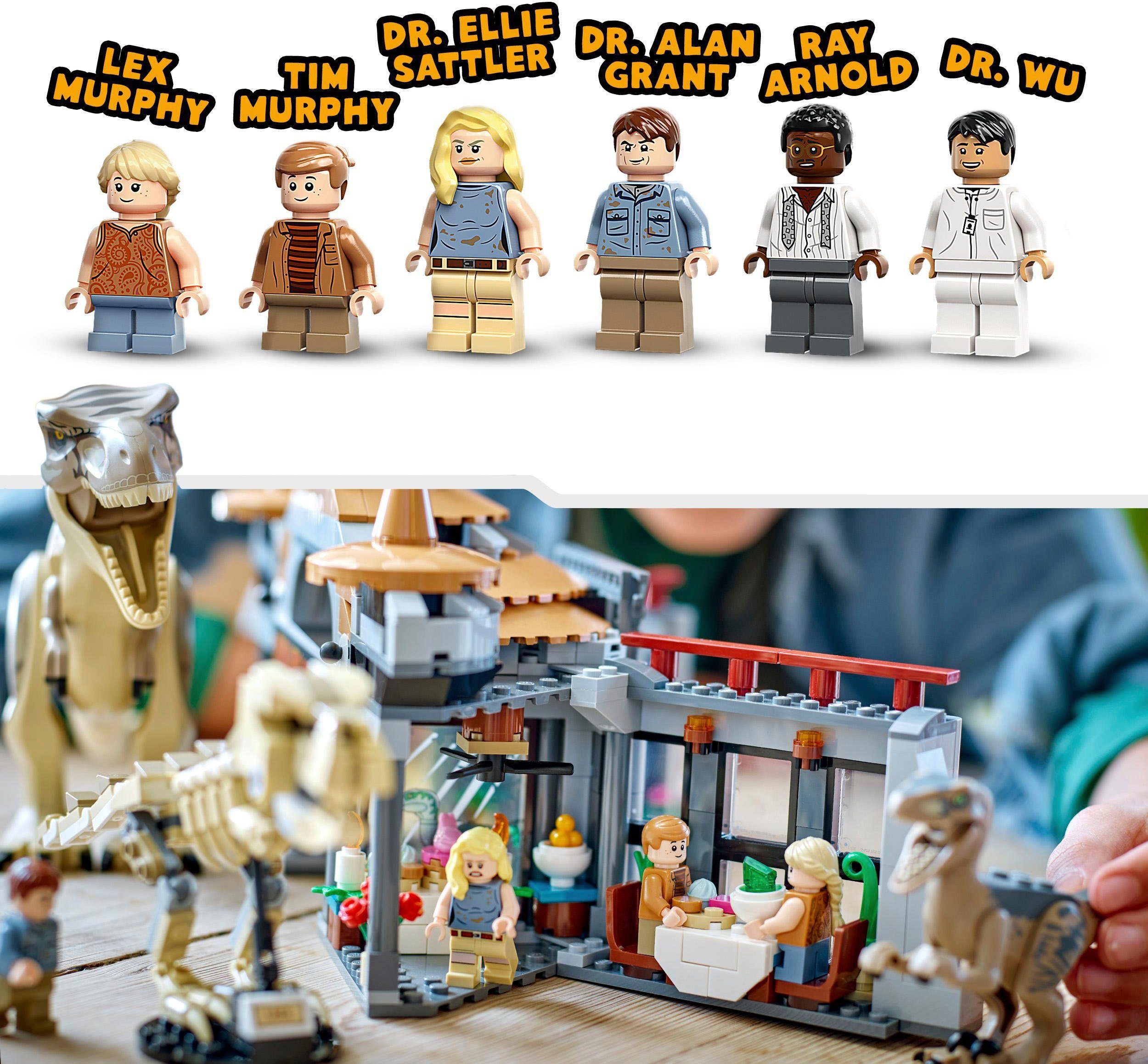 LEGO® Konstruktionsspielsteine Angriff des T. rex und des Raptors aufs Besucherzentrum (76961), (693 St), LEGO® Jurassic Park; Made in Europe