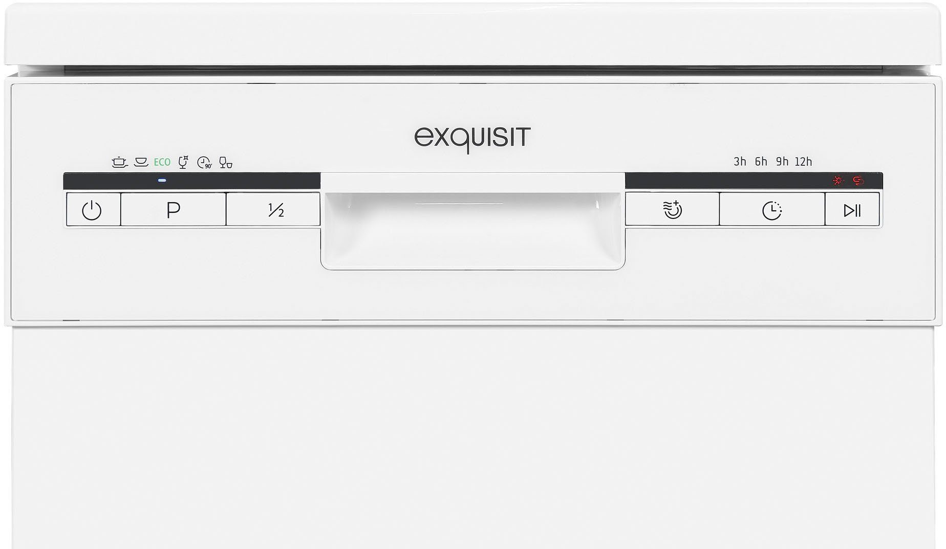 exquisit Standgeschirrspüler, GSP9109-030E weiss, 9 l, 9 Maßgedecke