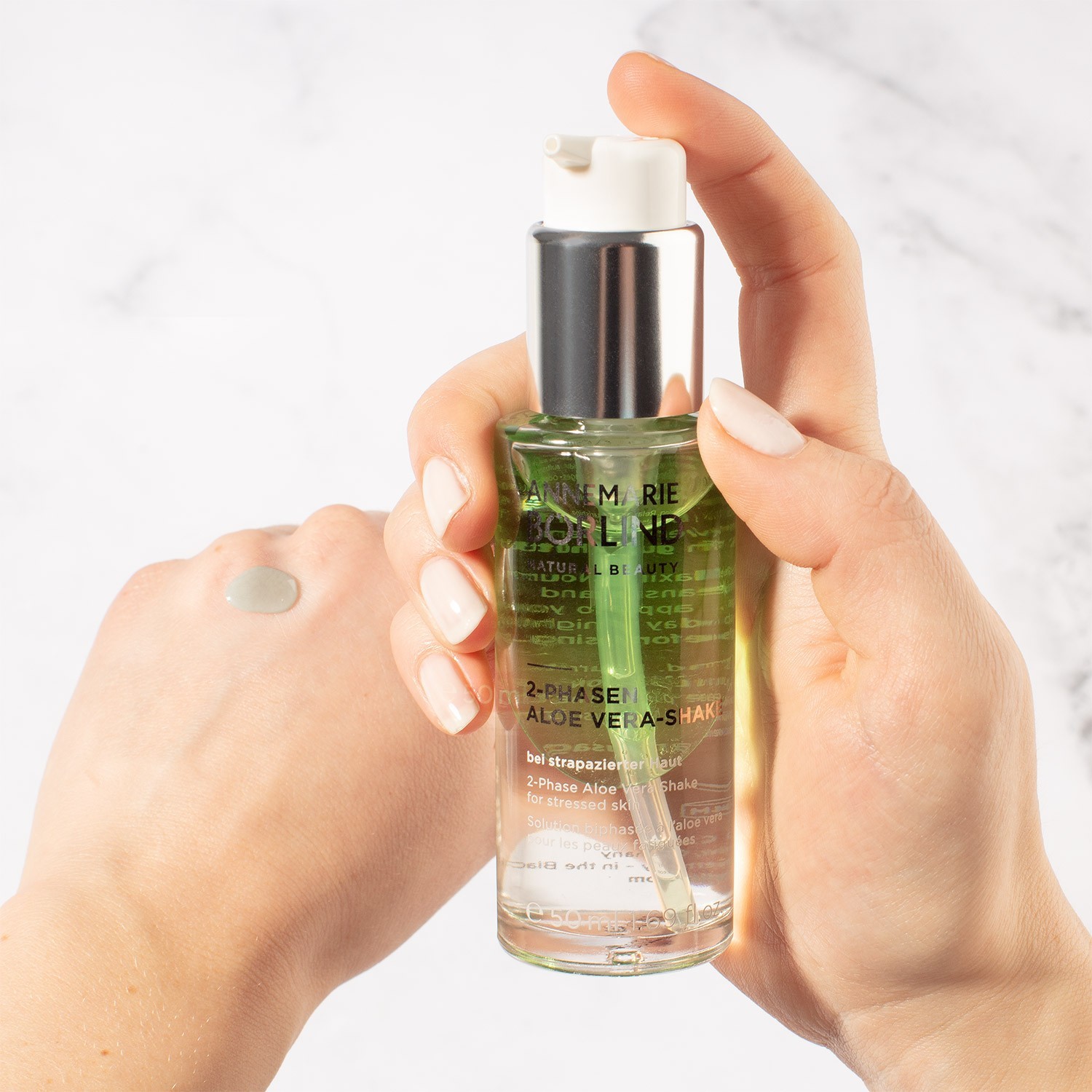 ANNEMARIE BÖRLIND DIVFĀZU ŠĶĪDUMS AR ALOE VERA
