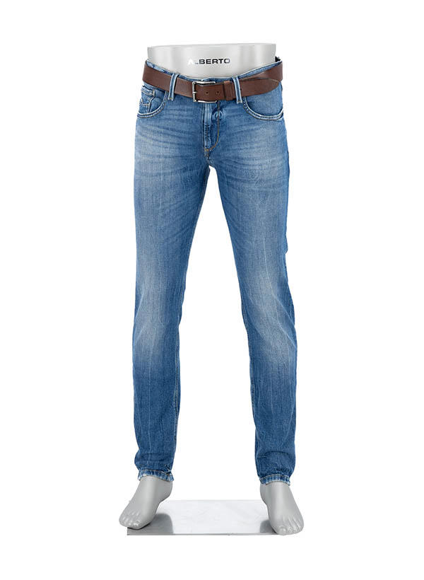 Alberto, Jeans Slipe, Tapered Fit, Bio Baumwoll-Stretch, blau