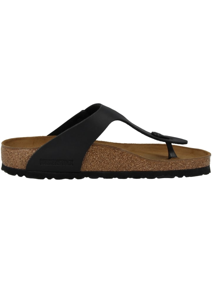 Birkenstock Zehensandale Gizeh Birko-Flor normal in schwarz günstig kaufen