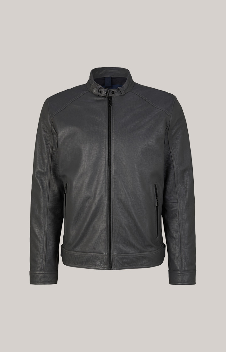 Lederjacke Peel in Grau
