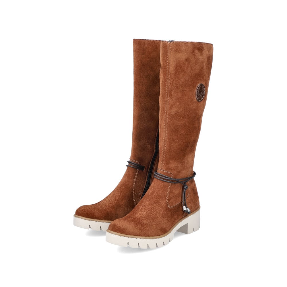 Rieker Damen Hochschaftstiefel kastanienbraun