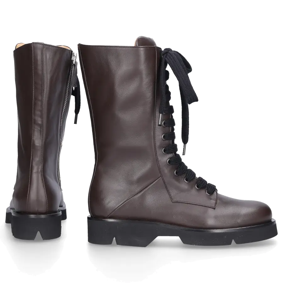 Pomme D`OR - Stiefeletten 1284 Kalbsleder Logo grau - grün