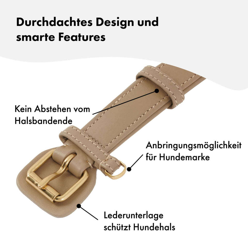 William Walker Hundehalsbänder William Walker Hundehalsband Plain Sand M