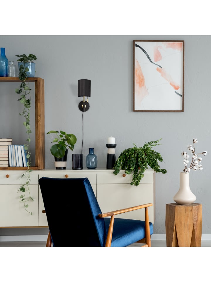 relaxdays Wandleuchte in Schwarz/Gold günstig kaufen onesize
