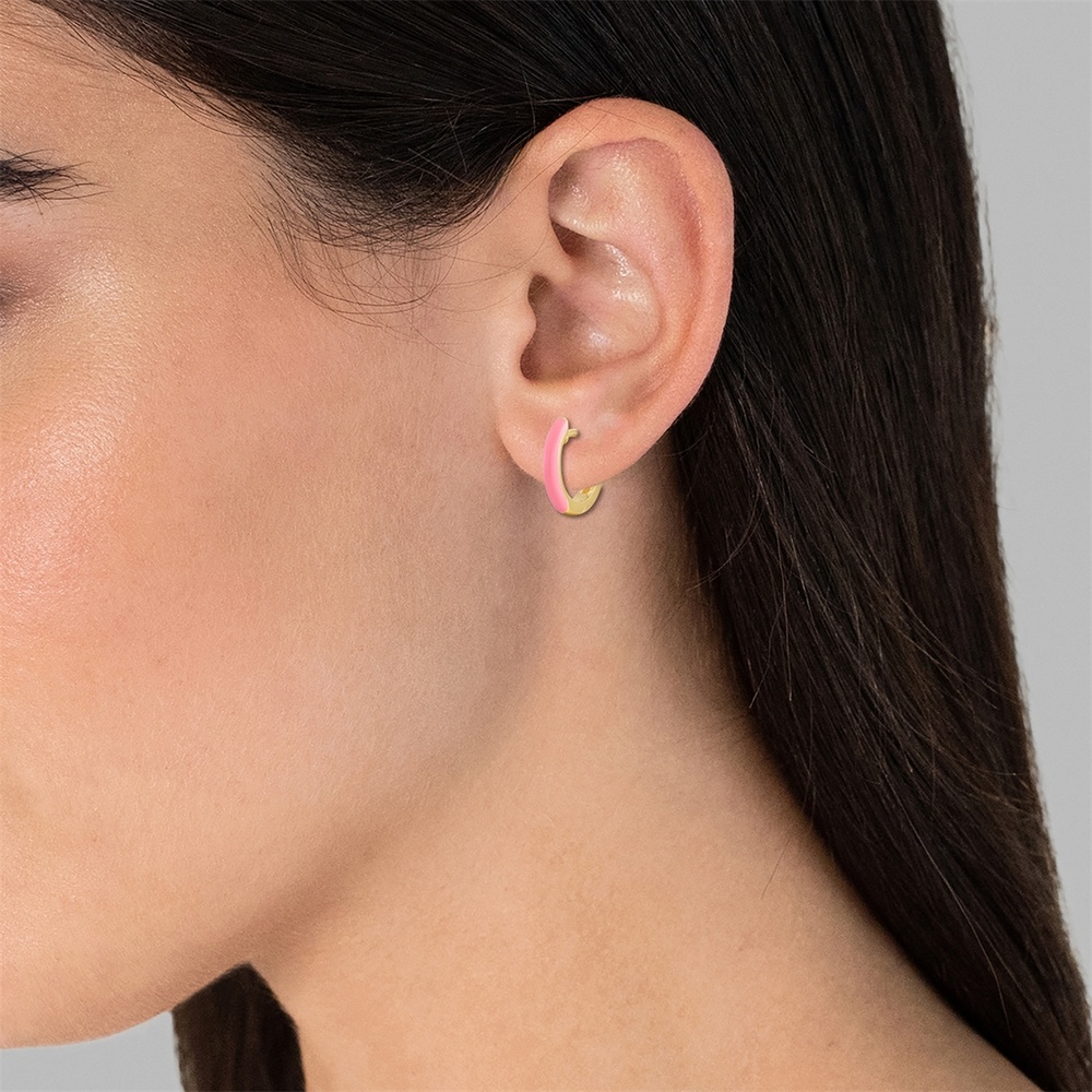 Glanzstücke München Boucles doreilles Argent sterling en Or jaune Boucles d'oreilles