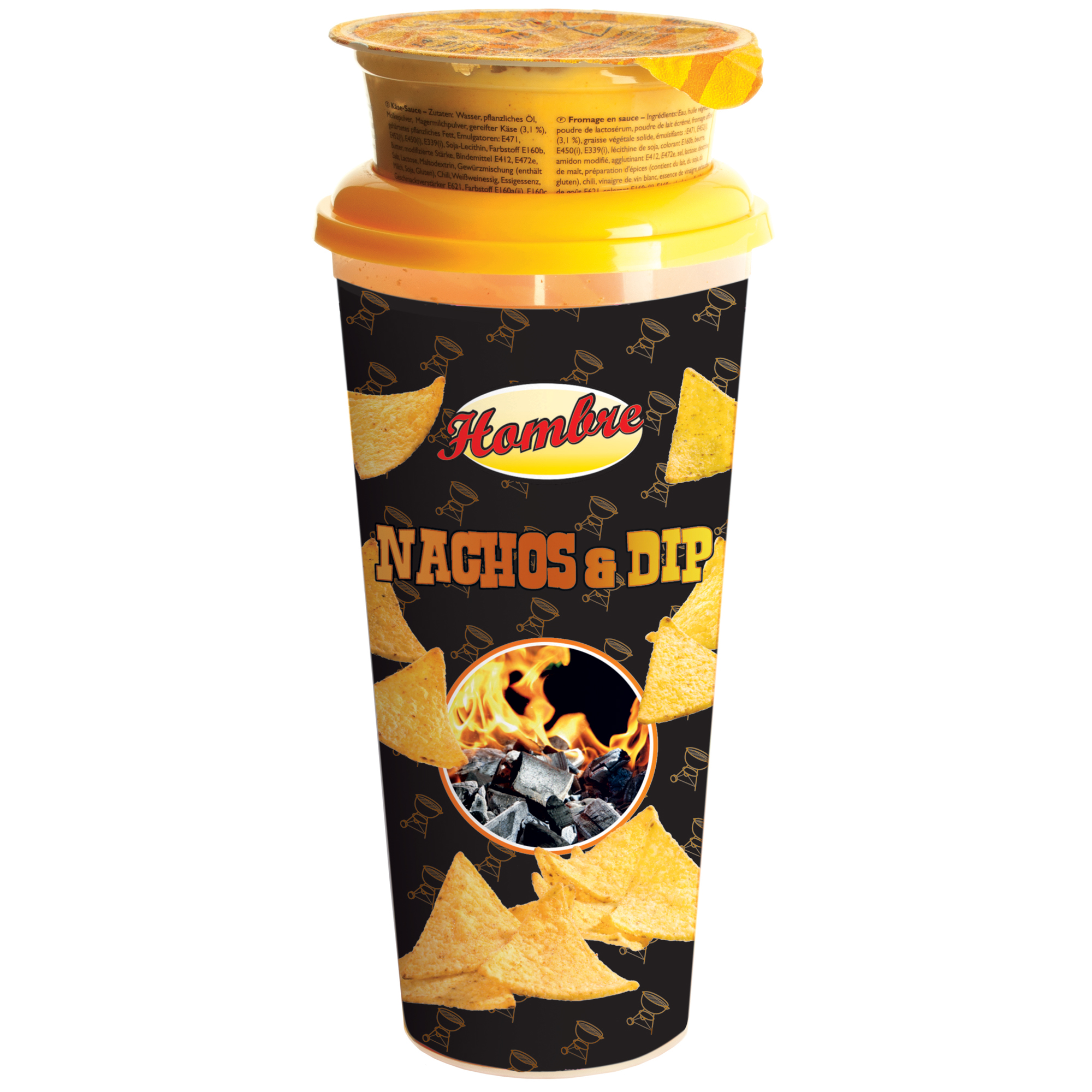 Hombre Nachos & Dip Cheese 165g