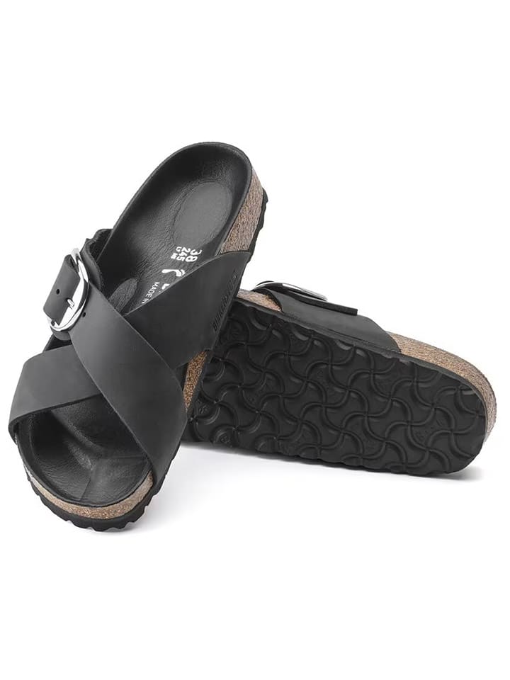 Birkenstock Leder-Pantoletten 
