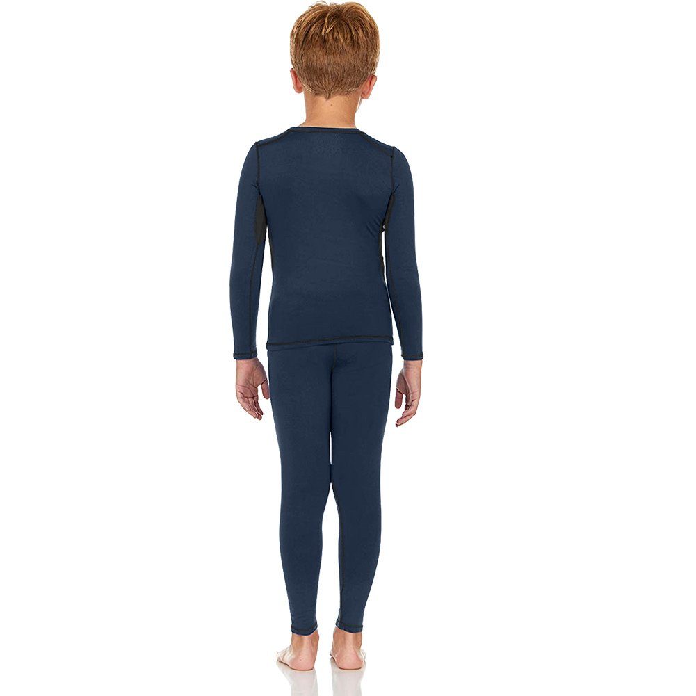 MEETYOO Thermounterhemd Kinder Fleece Thermo Unterwäsche Set (Jugendliche Kinder Thermounterhose Thermounterhemd, Skiunterwäsche Funktionsunterwäsche Set) Wintersport Ski