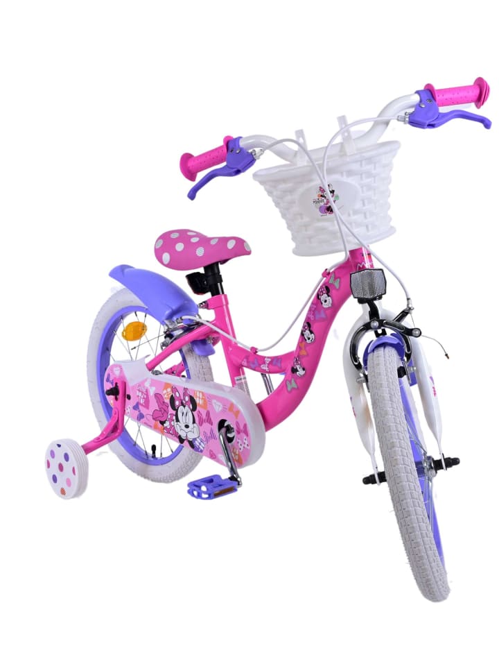 Volare Kinderfahrrad Disney Minnie Fahrrad für Mädchen 16 Zoll Kinderrad Rosa 4 Jahre günstig kaufen onesize