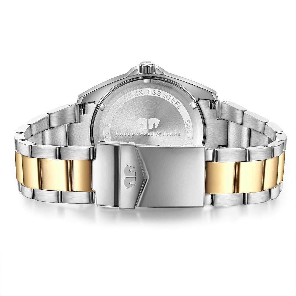 Rhodenwald & Söhne Montre à quartz Majestia en Argent/or jaune Acier inoxydable en Argent/or jaune Montre
