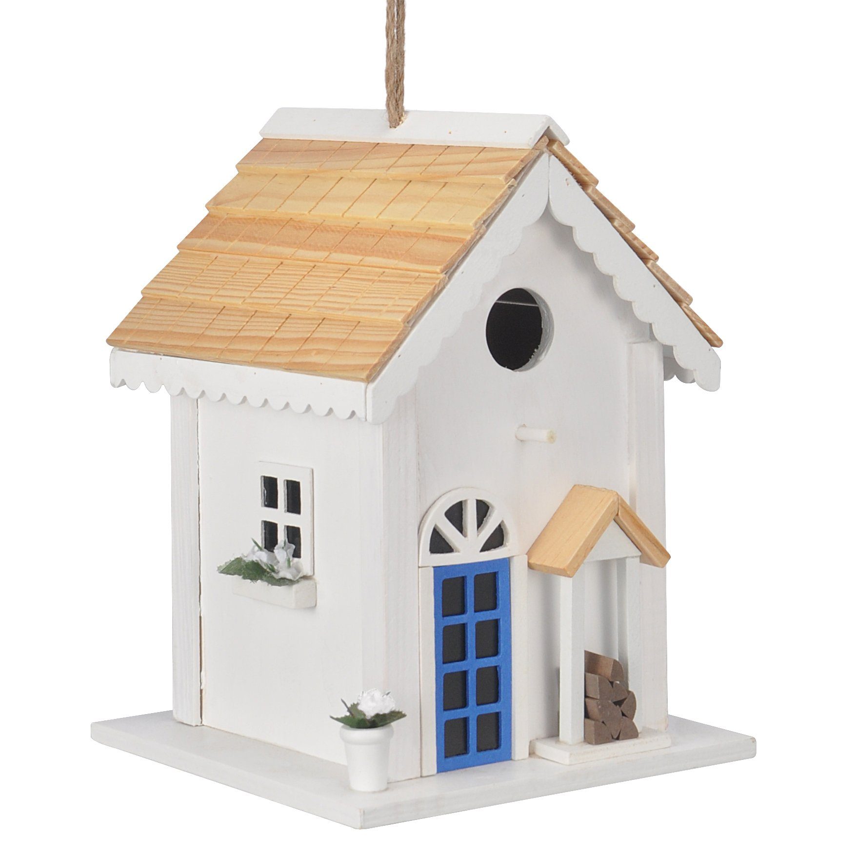 GartenHero Vogelhaus Nisthaus Holz Nistkasten Reinigungsklappe Vogelhaus Futterstation Vogelhäuschen