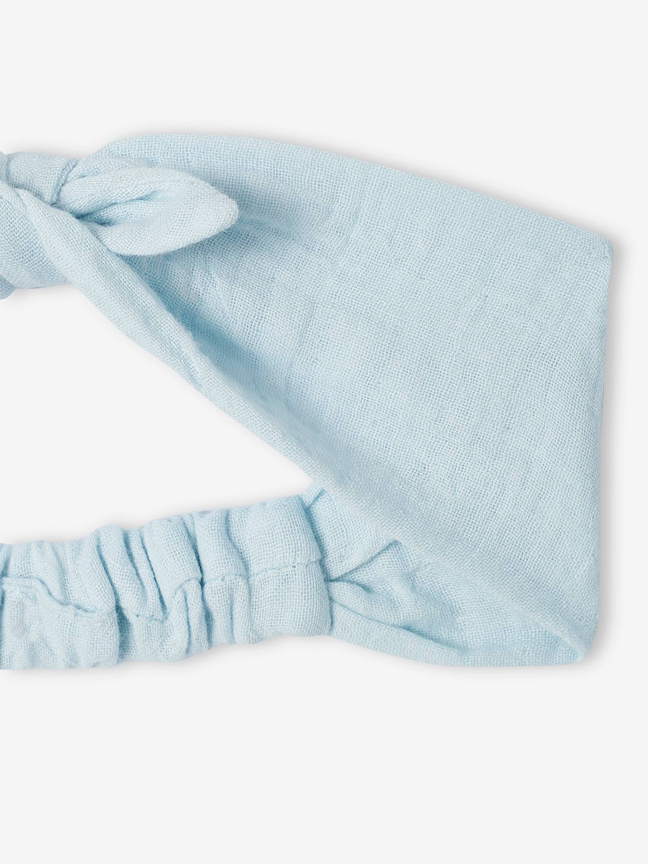 Vertbaudet Mädchen Baby Kleid & Haarband - hellblau