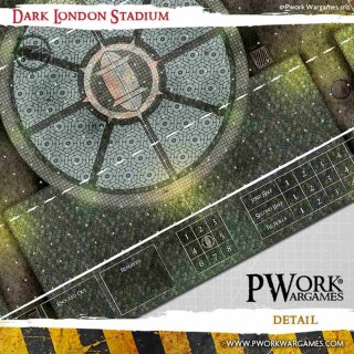 Neoprene Mat: Dark London Stadium 2,4` × 3' (73x92cm)