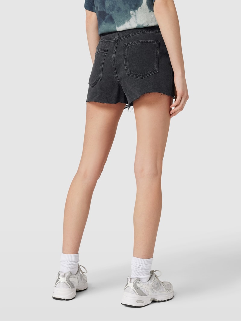 Jeansshorts im 5-Pocket-Design Modell 'DREW' in schwarz