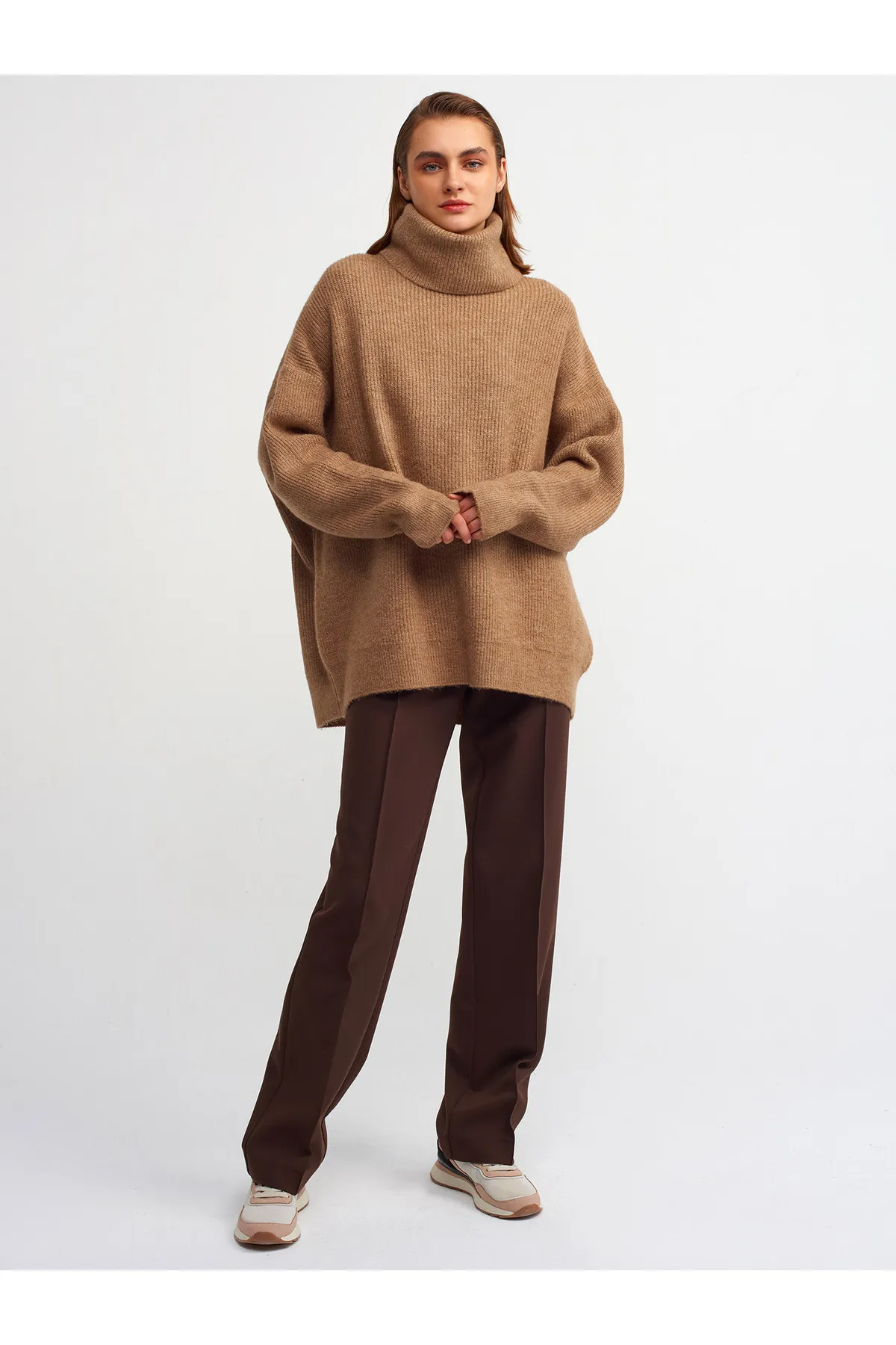 Dilvin  2268 Rollkragenpullover in Karamell