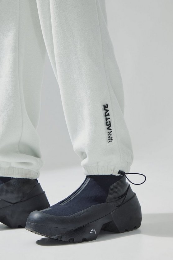 Oversize Jogginghose mit Fleece-Futter und Reißverschluss