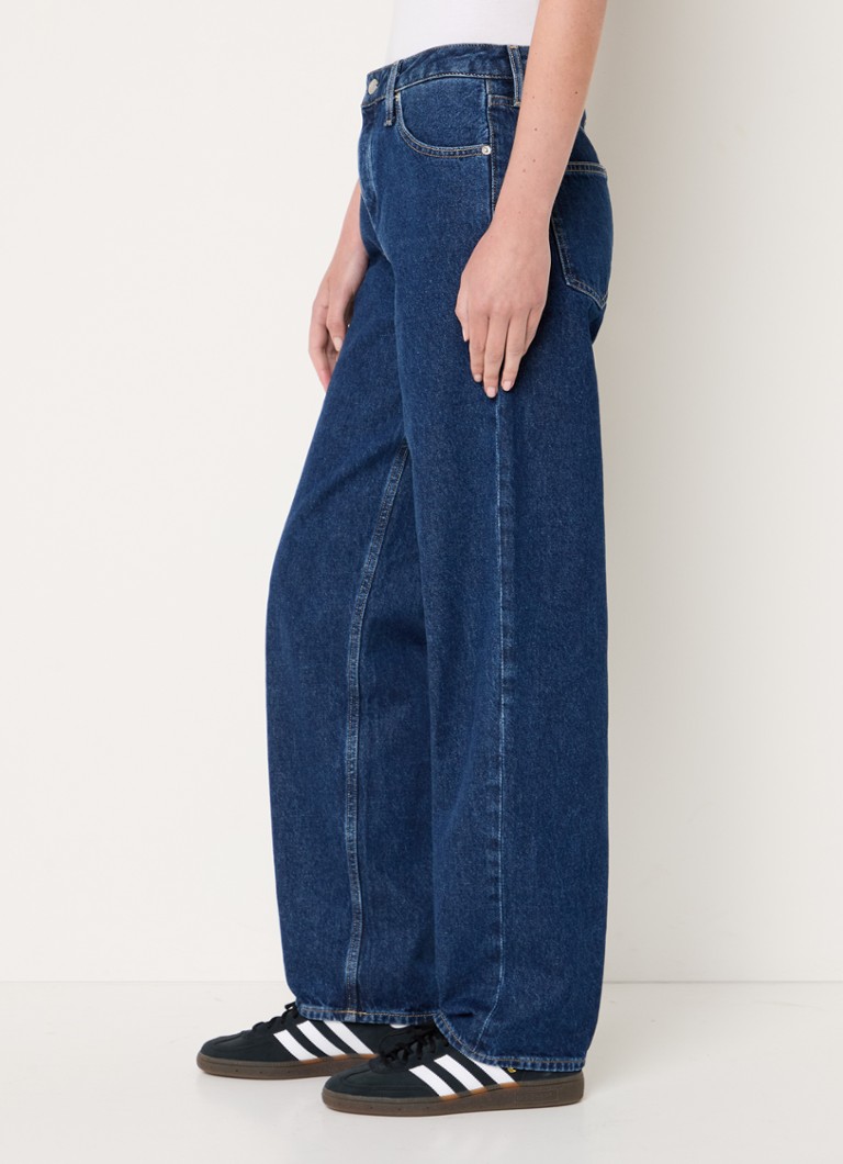 Jeans Calvin Klein a vita media, vestibilità comoda, lavaggio scuro