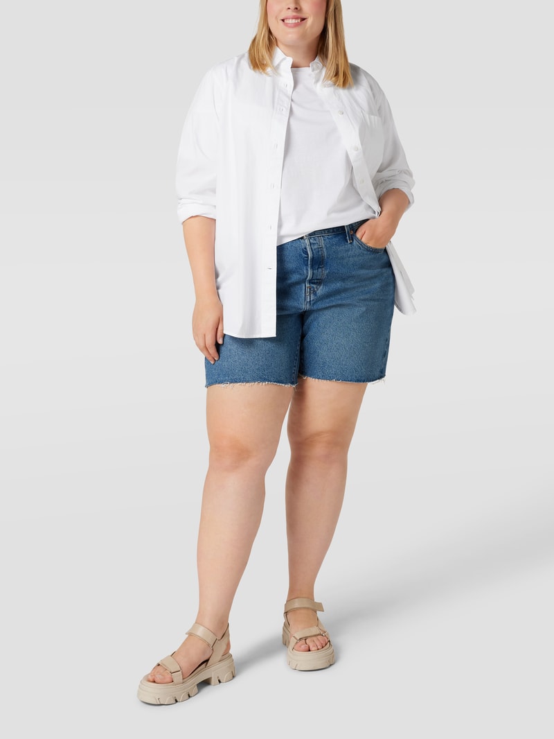 PLUS SIZE Jeansshorts im Used-Look Modell 'ORIGINAL SHORT' in jeans