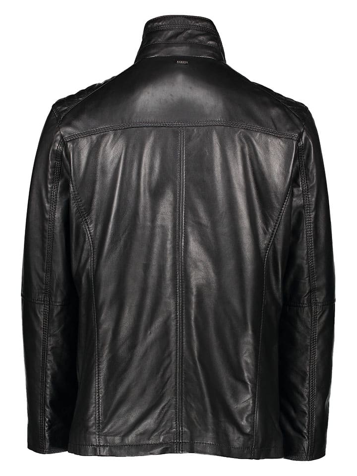 Bugatti Lederjacke in Schwarz günstig kaufen